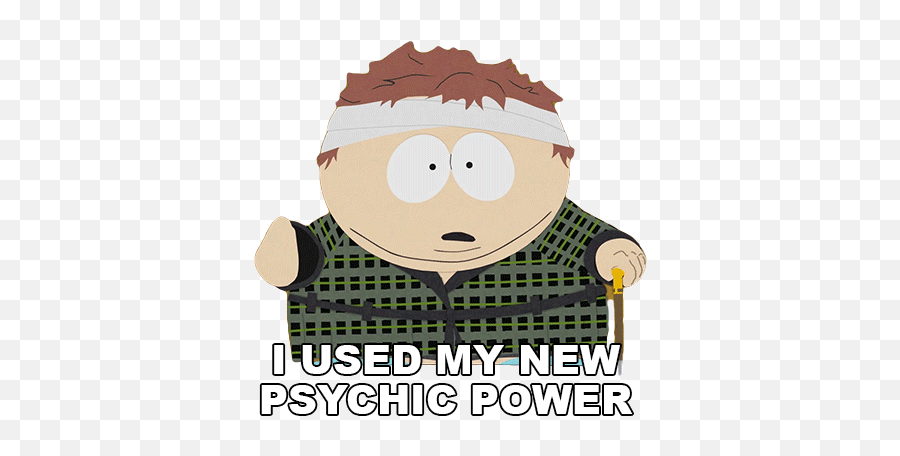 I Used My New Psychic Power Eric Cartman Sticker - I Used My Emoji,Lux Emoji