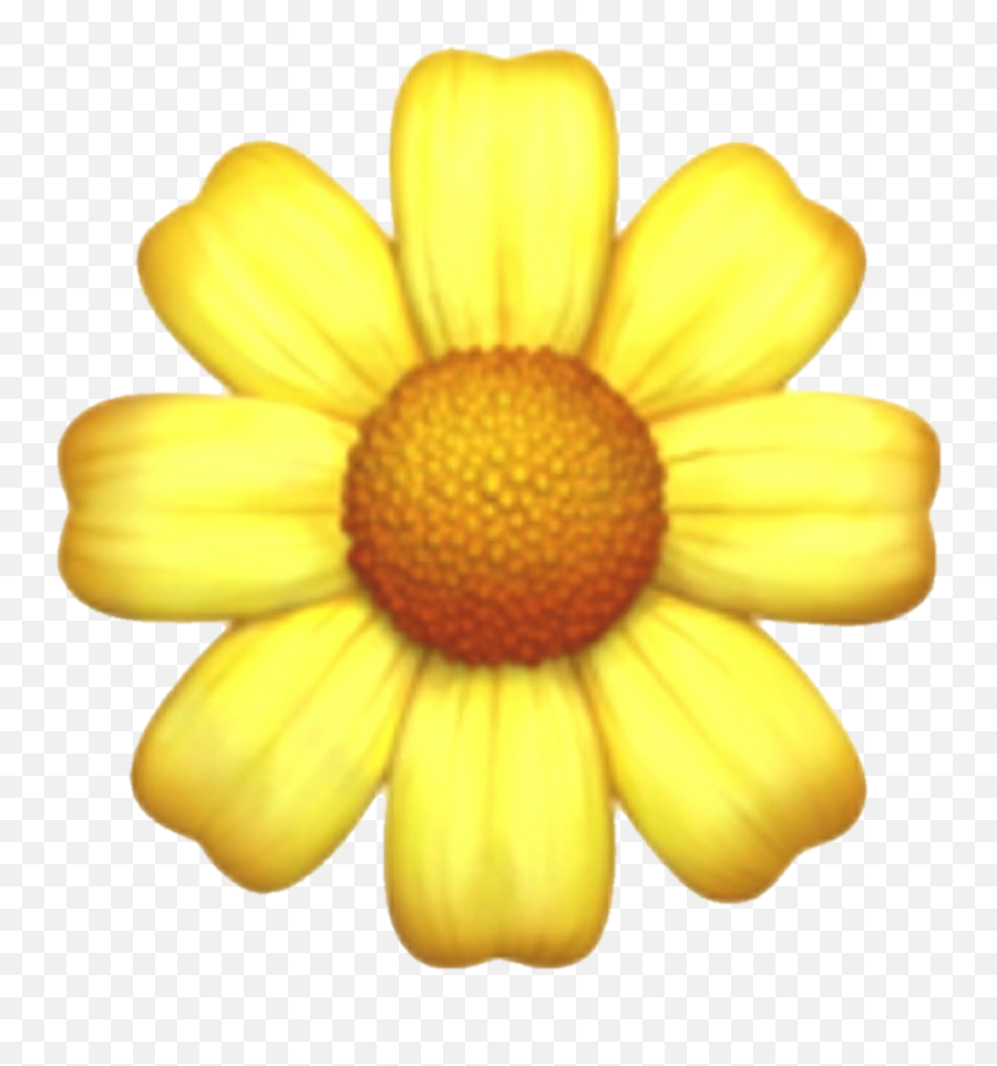 Yellow Flower Emoji Uploaded - Yellow Iphone Emoji Png,Heart Emoji Template