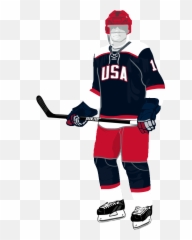 Team Usa Hockey Dark - Hockey Pants Emoji,Hockey Stick Emoji
