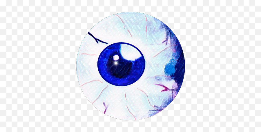 Eyeball Bloodshot Sticker By Clownsinnersaint - Art Emoji,Emoji With Bloodshot Eyes