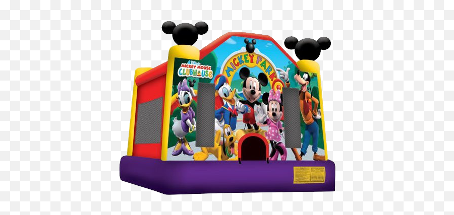 Jets Bounce Llc - Mickey Mouse Bounce House Emoji,12 Rainbow Emoji Bounce Balls Birthday Cool Party