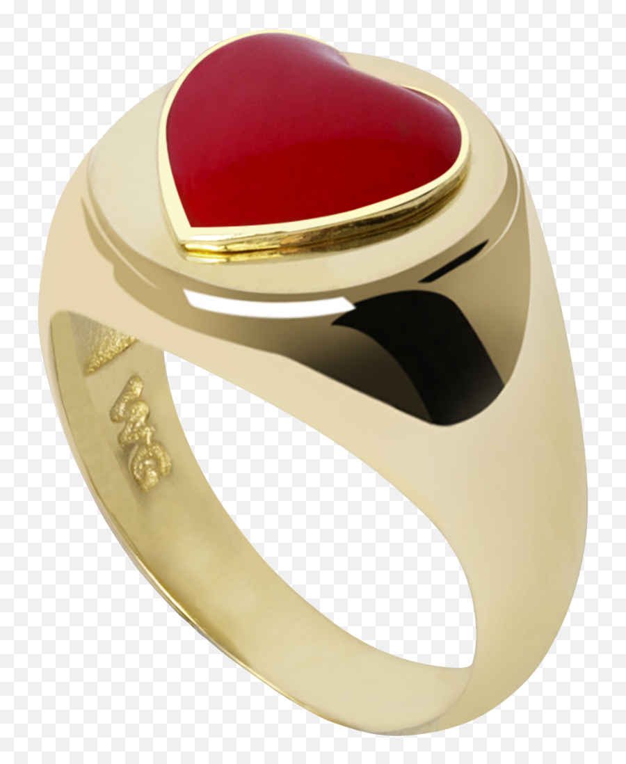 Gold Red Heart Ring - Gold Red Heart Ring Emoji,Emotion Jewelry Pintrest