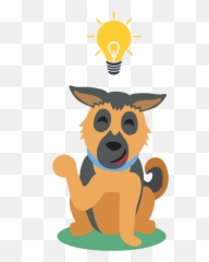 German Shepherd Temperament - Dog Drinking Milk Cartoon Emoji,Wartime Cartoon Reason Emotion