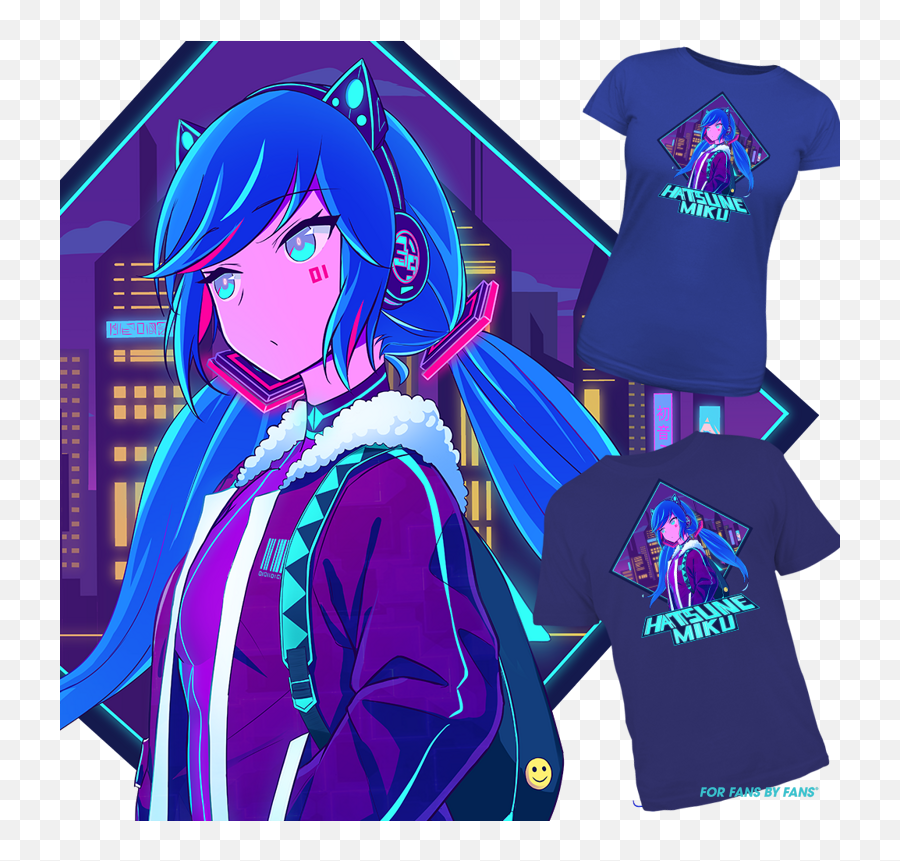 Hatsune Miku Fan Forge - Forfansbyfans Tshirts Designed Hatsune Miku Double Life Emoji,Peace Sign Emoji T Shirts For Sale