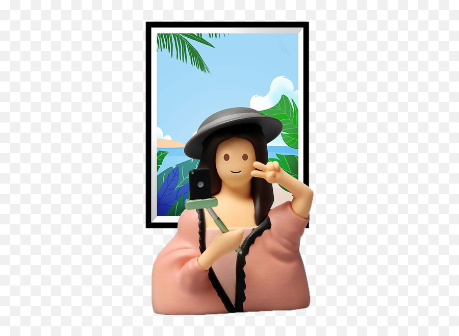 Zcwo Mona Lisa - Picture Frame Emoji,Realistic Emotion In The Mona Lisa