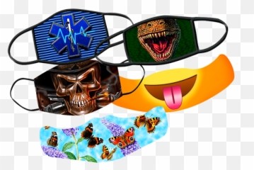 Full Color Face Mask Art For Dye Sublimation Production - Fictional Character Emoji,Short Emoji Art