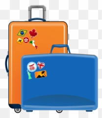 Suitcases Clipart I2clipart - Royalty Free Public Domain Luggage Clipart Emoji,B3c Emoticon