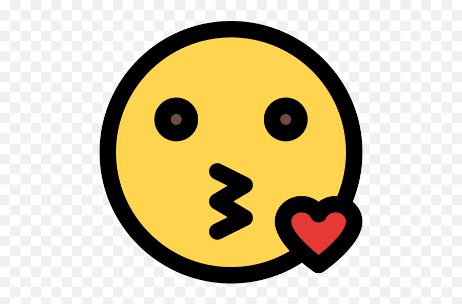Blow Kiss - Free Smileys Icons Dot Emoji,Okay To Send A Kiss Emoticon