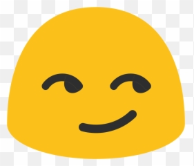 Emoji U1f60f - Google Smirk Emoji,Smirk Emoji With Black Background
