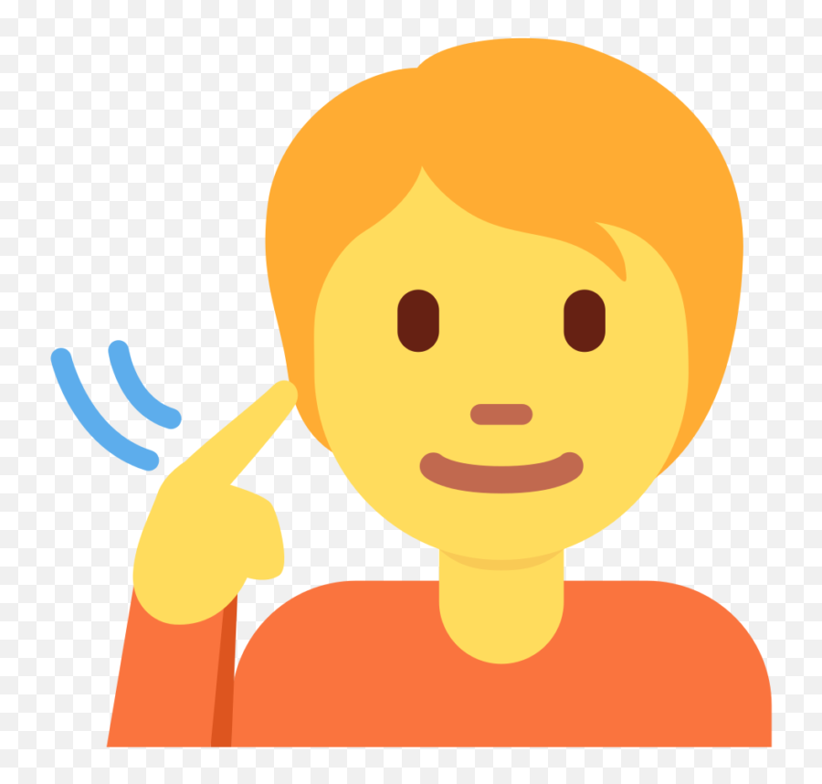 Deaf Person - Deaf Person Clipart Emoji,Black Man Emoticon