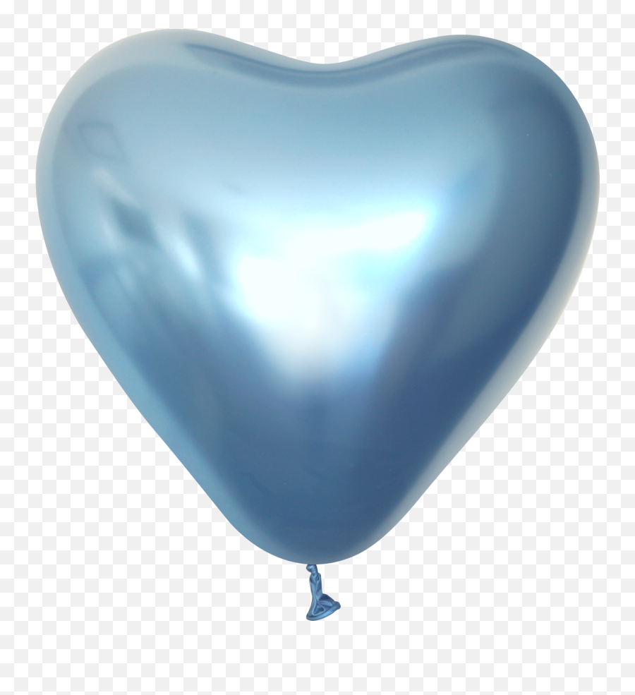 12 Kalisan Latex Heart Balloons Mirror Blue 50 Per Bag - Balloon Emoji,Shower Of Hearts Emoji