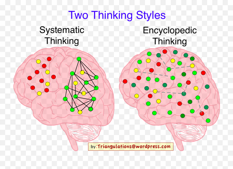 Systematic Vs Encyclopedic Thinking Triangulations - Brain Emoji,Thomas Sowell Quotes Emotion