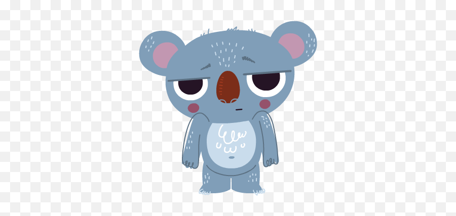 Koala Emoji For Ree On Behance - Dot,Cute Soft Emojis