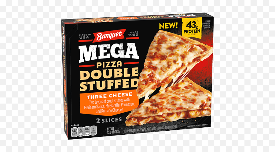 Double Stuffed Three Cheese Frozen - Banquet Double Stuffed Pizza Emoji,Boneless Pizza With Emojis