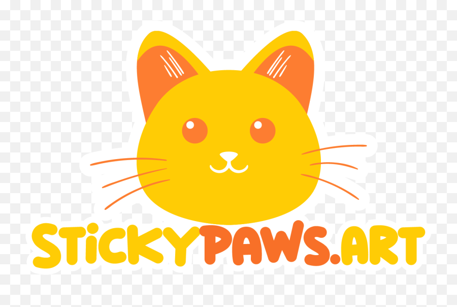 Cute Cat Sticker Sheets U2013 Stickypawsart - Happy Emoji,Animal Emoji Blob