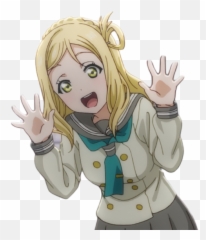 Pin - Love Live Mari Pretty Bomber Head Emoji,Thinking Emoji Mari Ohara