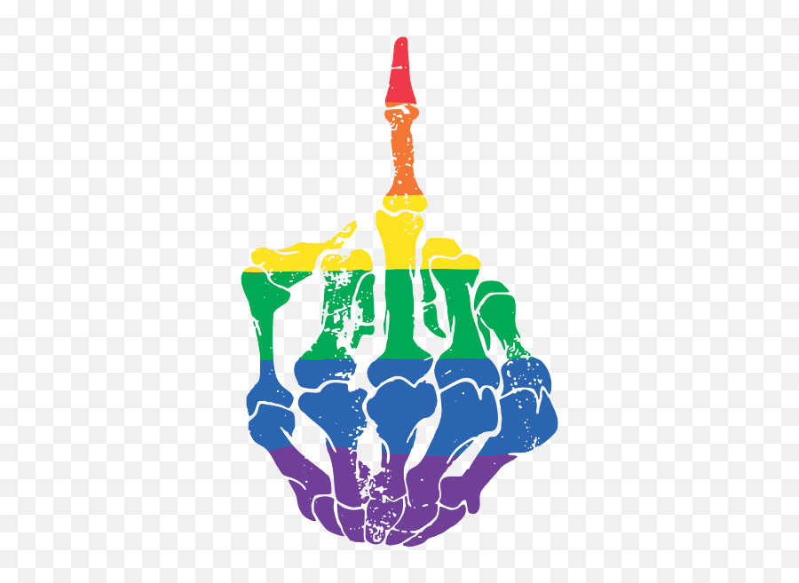Dirty Finger Lgbt Lesbian Gay Bisexual Transgender Fleece Blanket - Skeleton Middle Finger Emoji,Pansexual Emoji Text