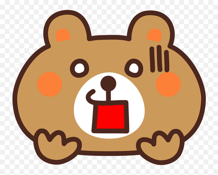 Shocked Bear Clipart Free Download Transparent Png Creazilla - Cat Emoji,Angry Bear Emoji