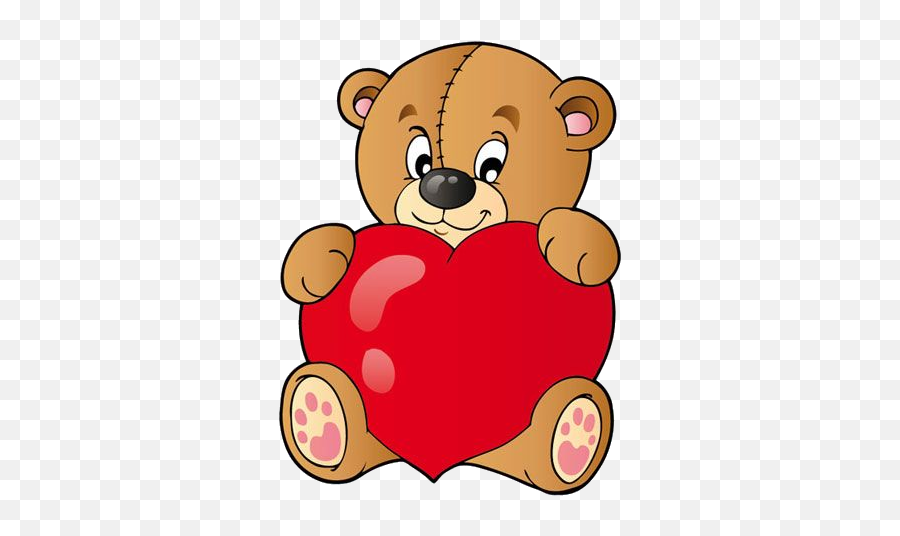 Love Heart Bears - Cute Bears Clipart Emoji,Heartt Cute Emoticon