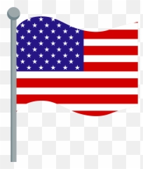 Stars And Stripes Flag Clipart - Outdoor American Flag Art Emoji,Washington Flag Emoji
