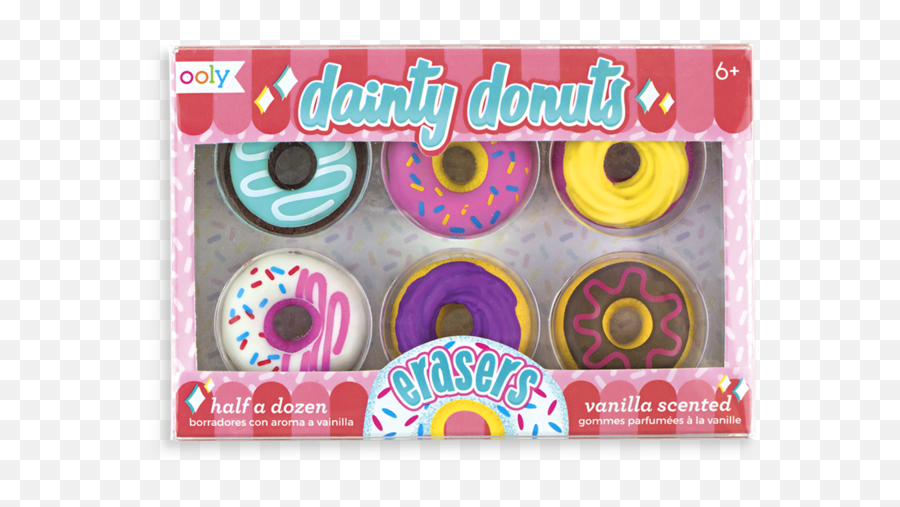 Smiles And Surprises - Sunnyside Gifts Dainty Donuts Scented Erasers Emoji,Festivus Pole Emoji