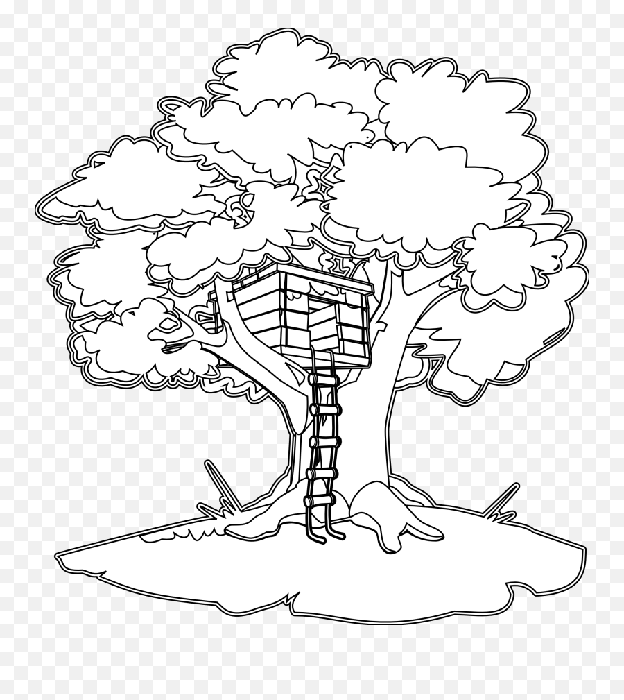 Tree Coloring Page - Magic Tree House Coloring Page Emoji,Children's Emoji Slippers