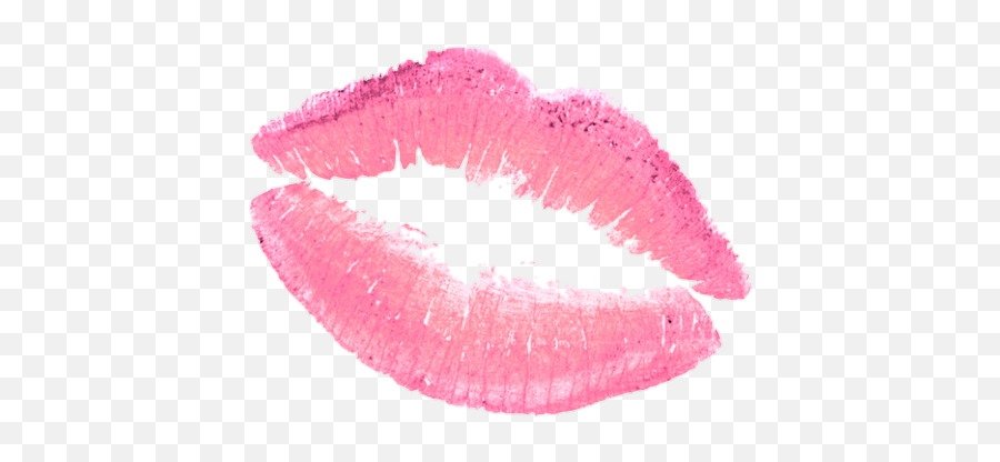 Kiss Lips Mark Lipstick Sticker - Pink Lips Sticker Emoji,Lip Mark Emoji