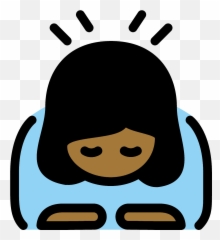 Woman Bowing Emoji Clipart - Charing Cross Tube Station,Bow Emoji