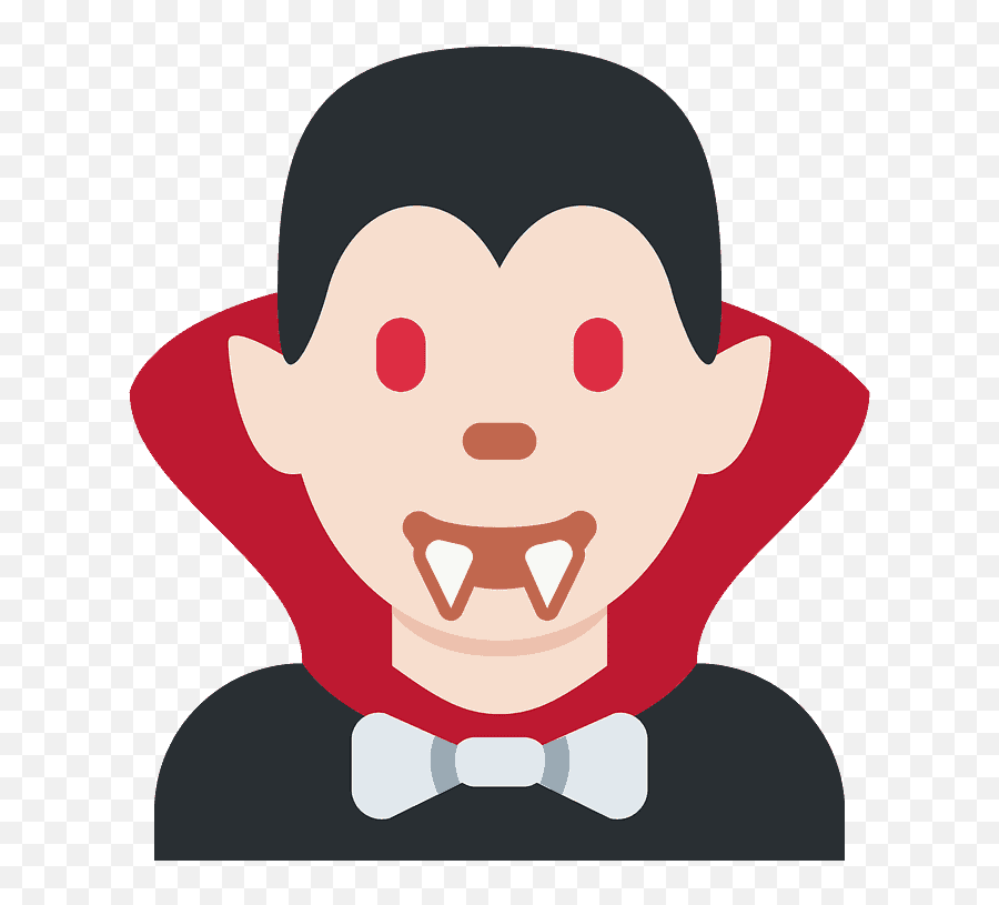 Man Vampire Emoji Clipart - Halloween English Cards,Emoji Hair Bow