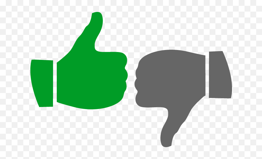 Thumbs Up And Down 1 - Youtube Thumbs Up Down Full Size Thumbs Up And Down Png Emoji,Thumbs Down Emoji Transparent
