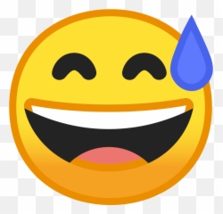 Grinning Face With Sweat Emoji - Emoji Meaning,Blm Emoji