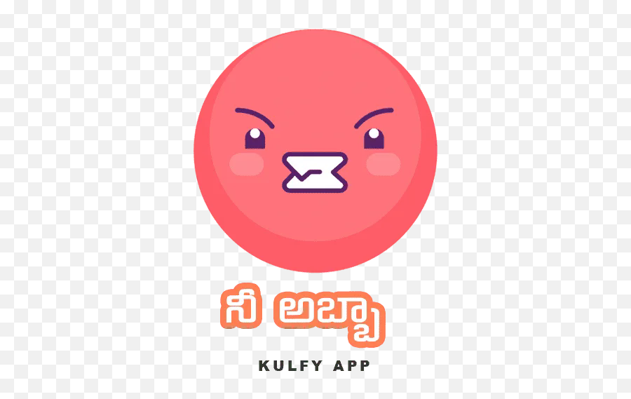 Nee Abba Sticker - Emoji Text Stickers Angry Kulfy Dot,Emoji Movie Quiz