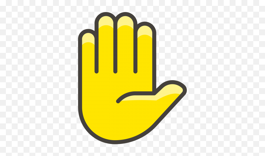 Raised Hand Emoji Clipart - Clip Art Raise Hand,Hand Emoji