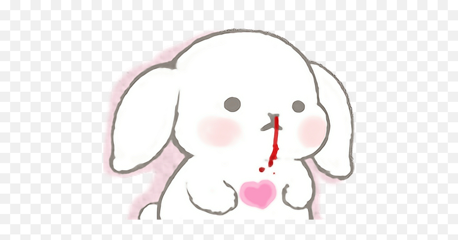 Bunny Kawaii Sticker By U208au2027u208au208au2027u208a - Soft Emoji,Anime Nosebleed Emoji