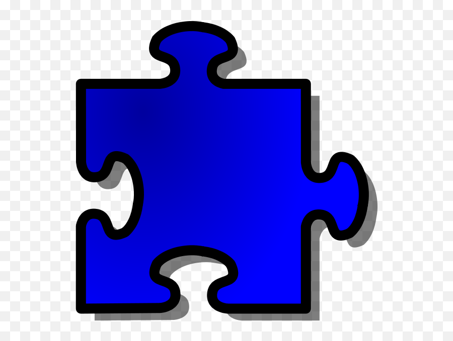 Free Vector Jigsaw Blue Puzzle Clip Art - Transparent Background Puzzle Piece Clipart Free Emoji,Autism Puzzle Piece Emoticon