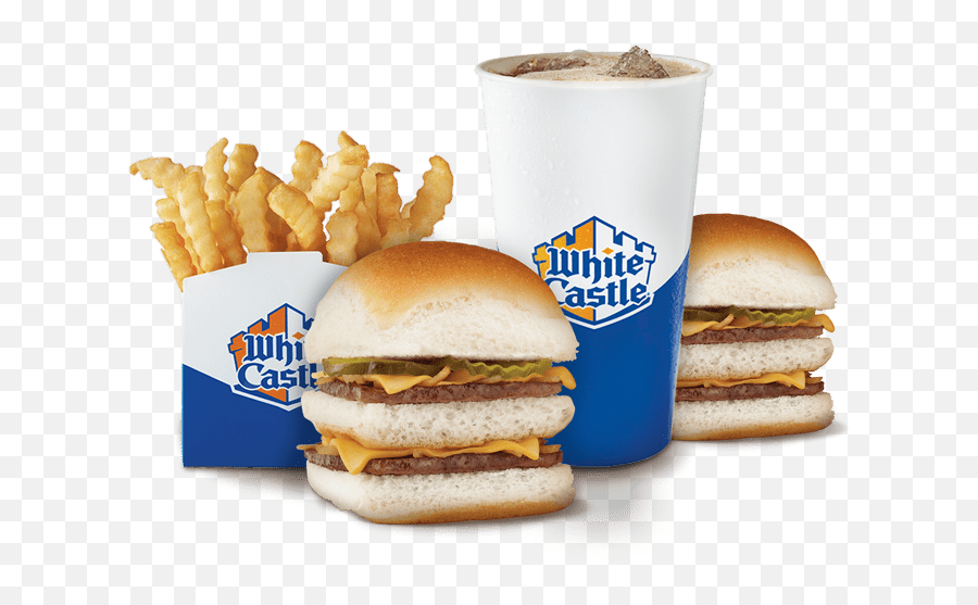 Menu - White Castle White Castle Double Cheese Slider Meal Emoji,French Fry Emoji