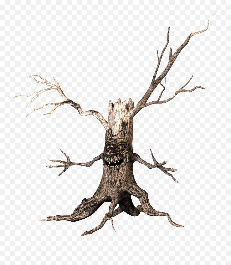 Fall Tree With A Face Png U0026 Free Fall Tree With A Facepng - Portable Network Graphics Emoji,Horrifying Face Emoji
