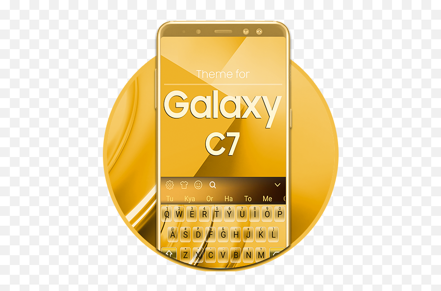 Theme For Galaxy C7 Gold - Keyboard U2013 Apps I Google Play Smartphone Emoji,Hent Sjove Emojis Gratis