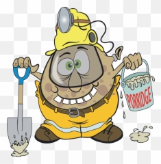 Mining Clipart Mineshaft Mining - Cartoon Haggis Emoji,Emotion Miner