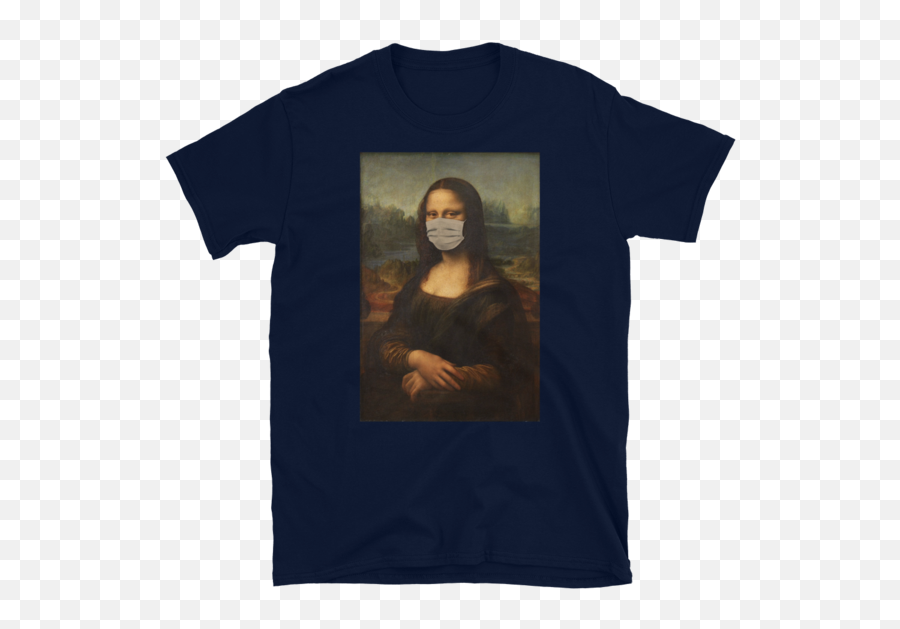 Funny Mona Lisa With Mask - Slogan For Chemical Engineering Emoji,Realistic Emotion In The Mona Lisa