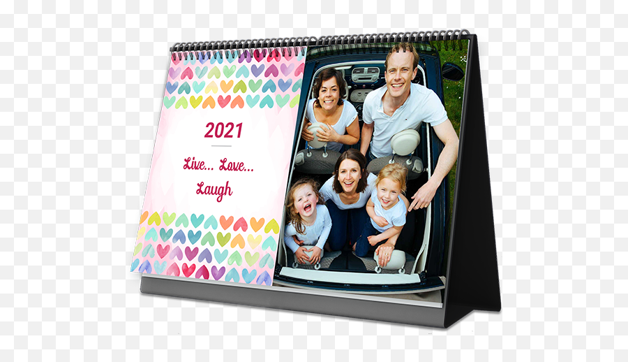 Print Photo Desk Calendars - Creative Fathers Day Advert Emoji,The Emotions, Love Vibes On Sale