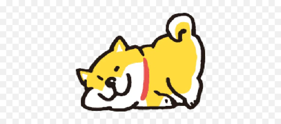 Shiba Emoji Whatsapp Stickers - Stickers Cloud Happy,Puppy Emoji
