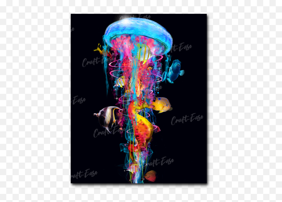 Craft - Paint By Numbers Jellyfish Emoji,Emotions Like Jellyfish