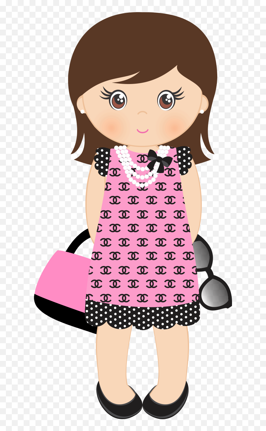Cute Dolls Girl Cartoon Characters - Cartoon Doll In Paper Drawings Emoji,Diy American Girl Doll Emoji Pillows