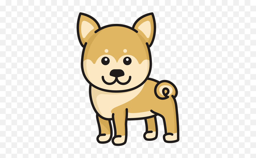 Cute Shiba Colored Transparent Png - Animal Figure Emoji,Terrier Dog Emoji Png