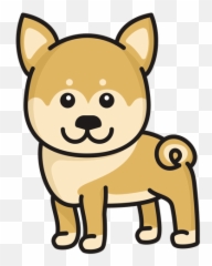 Cute Shiba Colored Transparent Png - Animal Figure Emoji,Terrier Dog Emoji Png