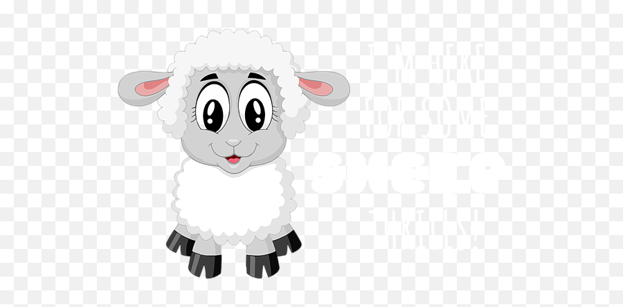 Im Here For Some Sheep Thrills Funny Sheep Pun Tote Bag For - Cartoon Sheep Cute Emoji,Pink Sheep Emoticon