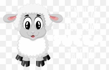 Im Here For Some Sheep Thrills Funny Sheep Pun Tote Bag For - Cartoon Sheep Cute Emoji,Pink Sheep Emoticon
