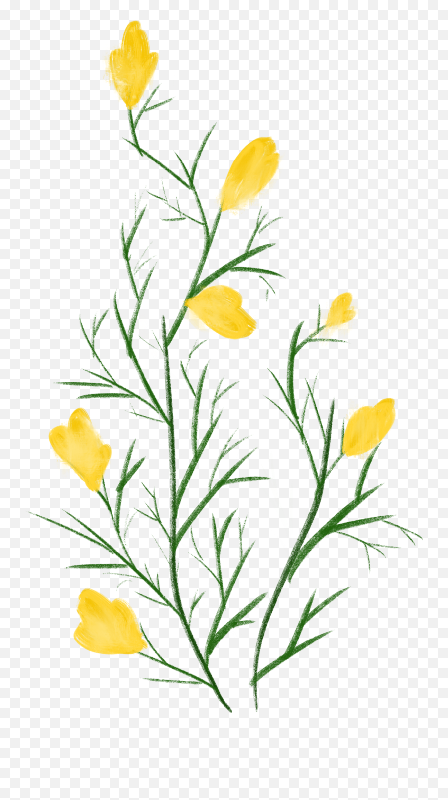 Yellow Floral Note Card - Floral Emoji,Printable Blank Thank You Emojis
