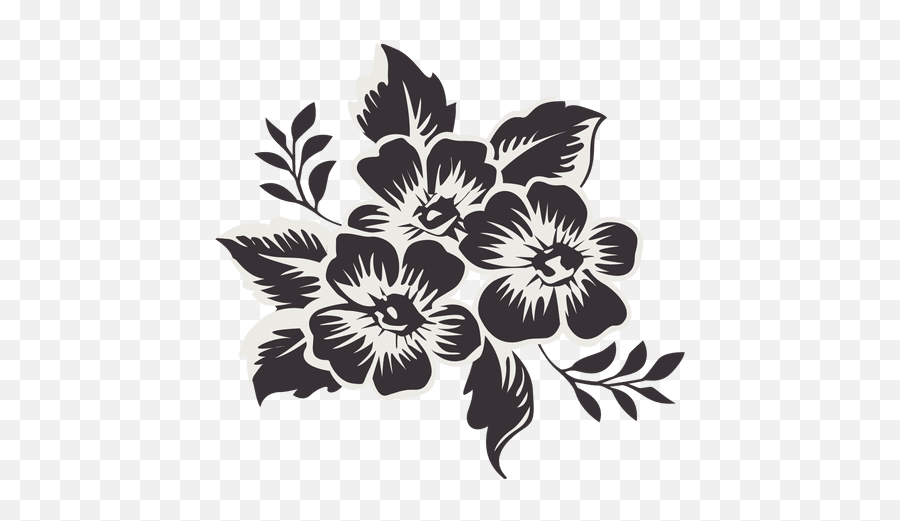 Black And White Flower Bouquet Png U0026 Free Black And White - Decorative Emoji,Black And White Flower Emoji